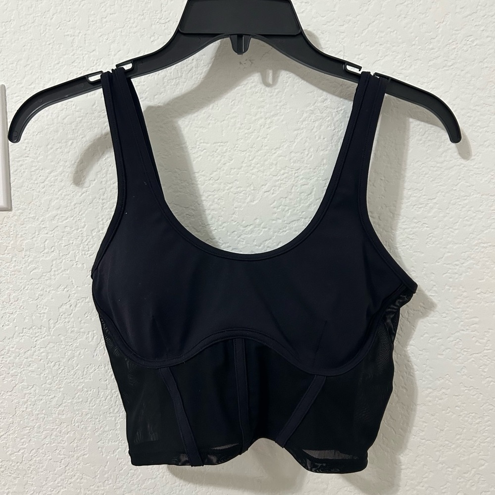 Alo Mesh Corset Tank